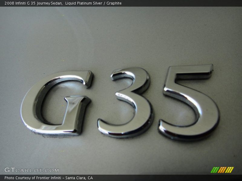 Liquid Platinum Silver / Graphite 2008 Infiniti G 35 Journey Sedan