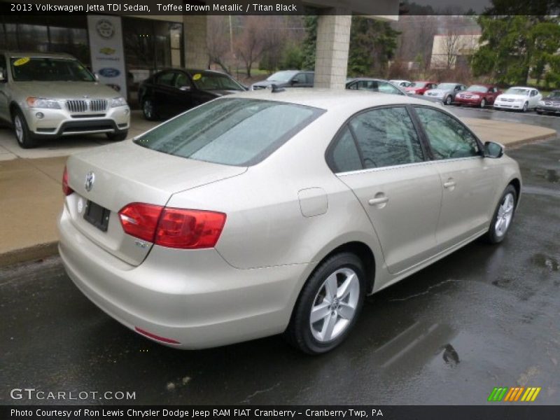 Toffee Brown Metallic / Titan Black 2013 Volkswagen Jetta TDI Sedan