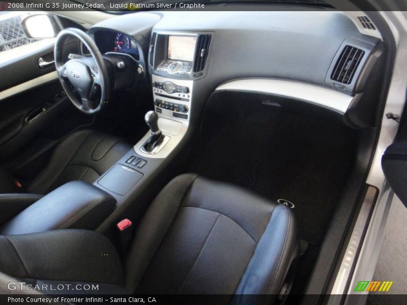 Liquid Platinum Silver / Graphite 2008 Infiniti G 35 Journey Sedan