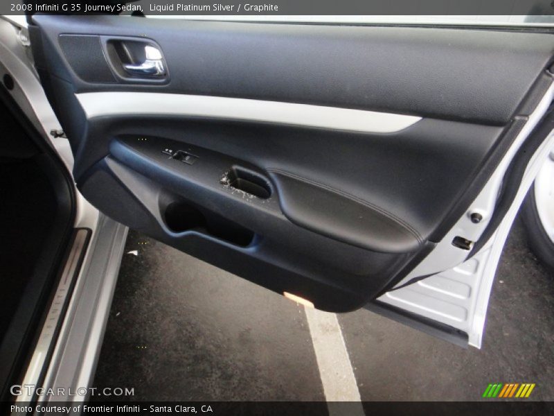 Liquid Platinum Silver / Graphite 2008 Infiniti G 35 Journey Sedan