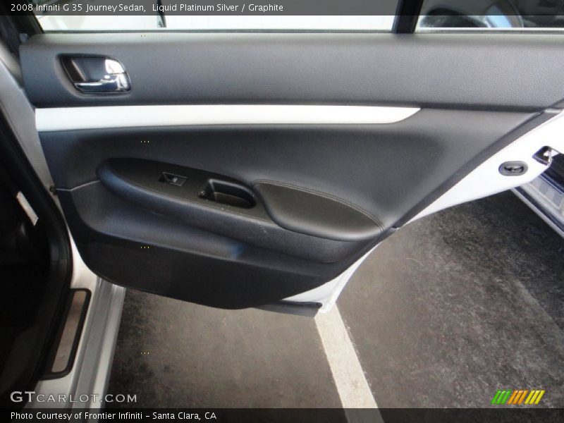 Liquid Platinum Silver / Graphite 2008 Infiniti G 35 Journey Sedan
