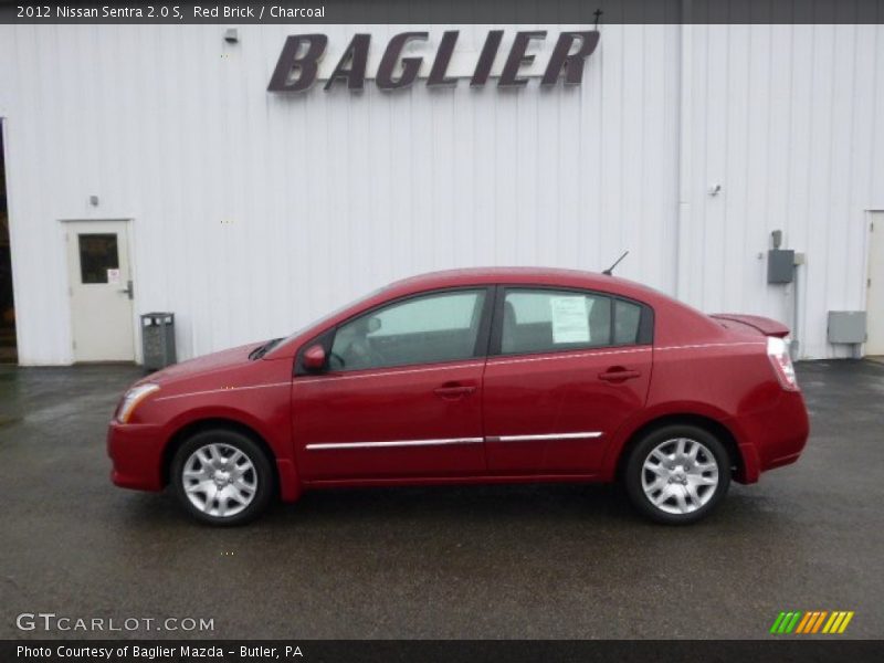 Red Brick / Charcoal 2012 Nissan Sentra 2.0 S