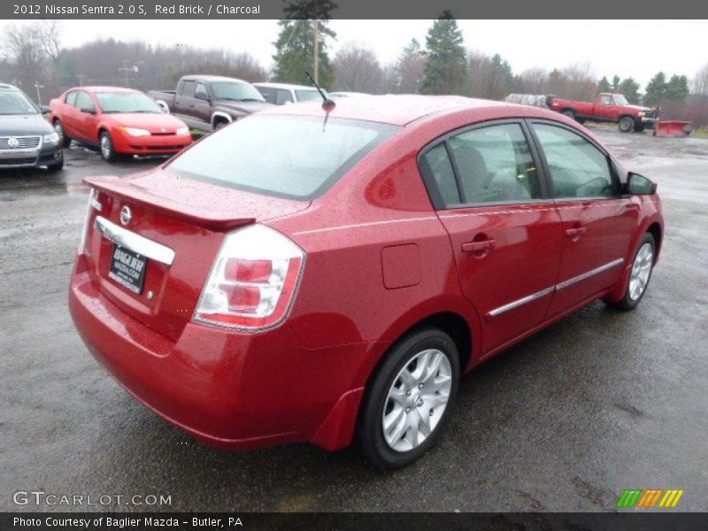 Red Brick / Charcoal 2012 Nissan Sentra 2.0 S