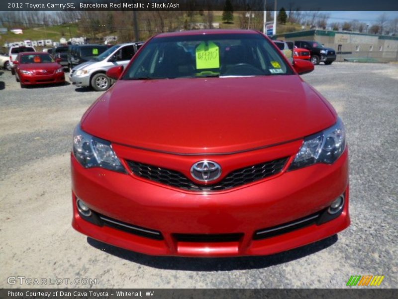 Barcelona Red Metallic / Black/Ash 2012 Toyota Camry SE