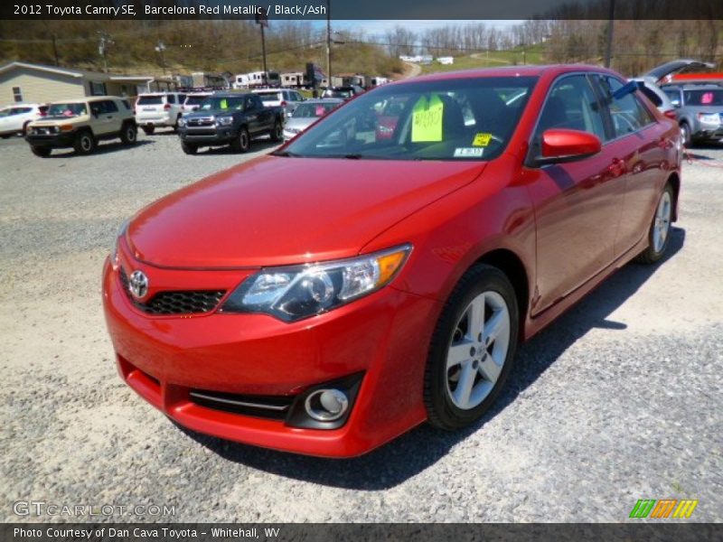 Barcelona Red Metallic / Black/Ash 2012 Toyota Camry SE