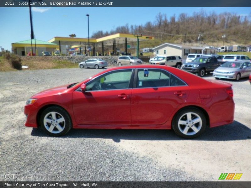 Barcelona Red Metallic / Black/Ash 2012 Toyota Camry SE