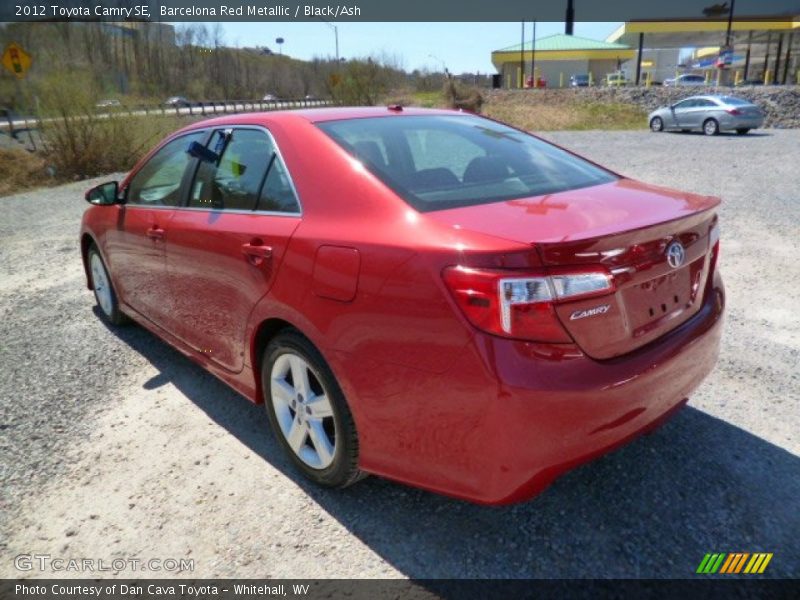 Barcelona Red Metallic / Black/Ash 2012 Toyota Camry SE