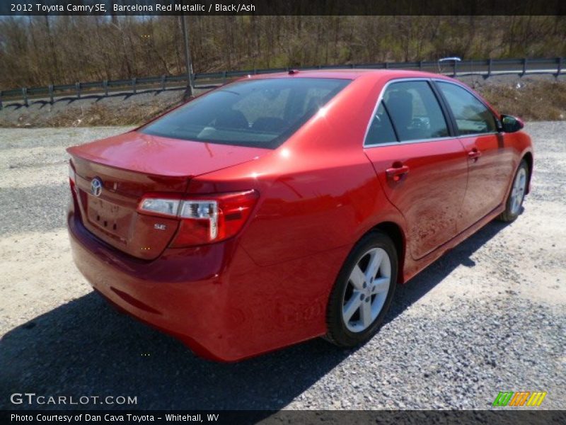 Barcelona Red Metallic / Black/Ash 2012 Toyota Camry SE