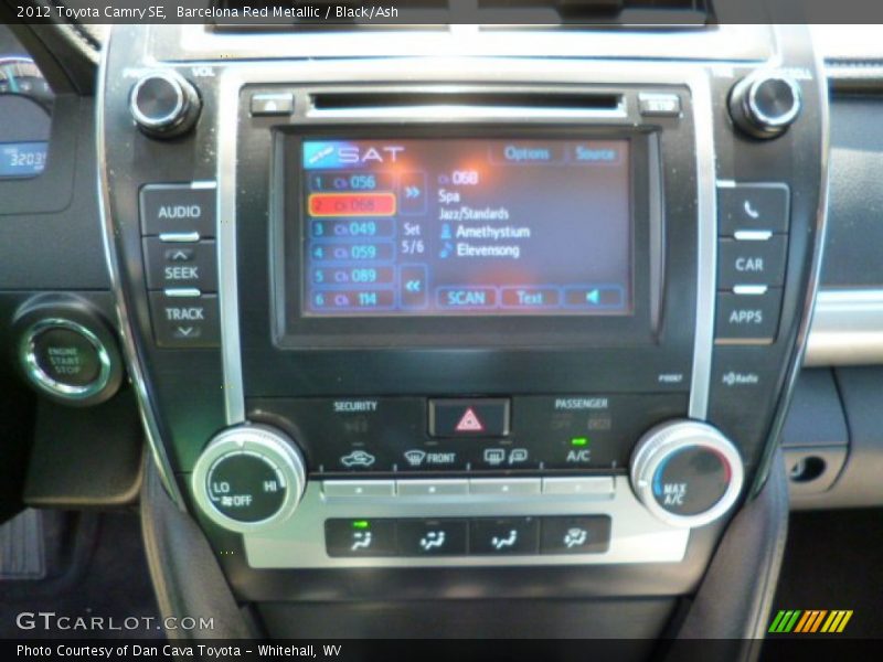 Barcelona Red Metallic / Black/Ash 2012 Toyota Camry SE