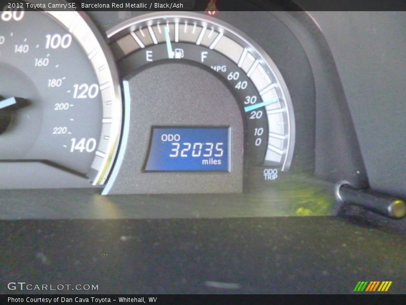 Barcelona Red Metallic / Black/Ash 2012 Toyota Camry SE
