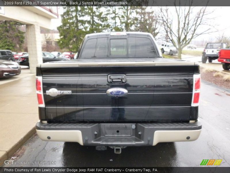 Black / Sienna Brown Leather/Black 2009 Ford F150 XLT SuperCrew 4x4