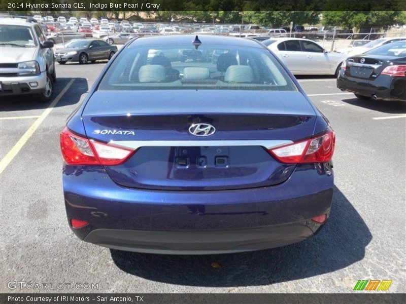 Indigo Blue Pearl / Gray 2014 Hyundai Sonata GLS