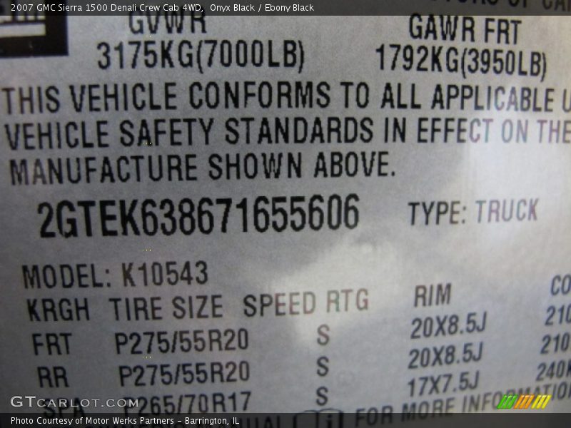 Onyx Black / Ebony Black 2007 GMC Sierra 1500 Denali Crew Cab 4WD