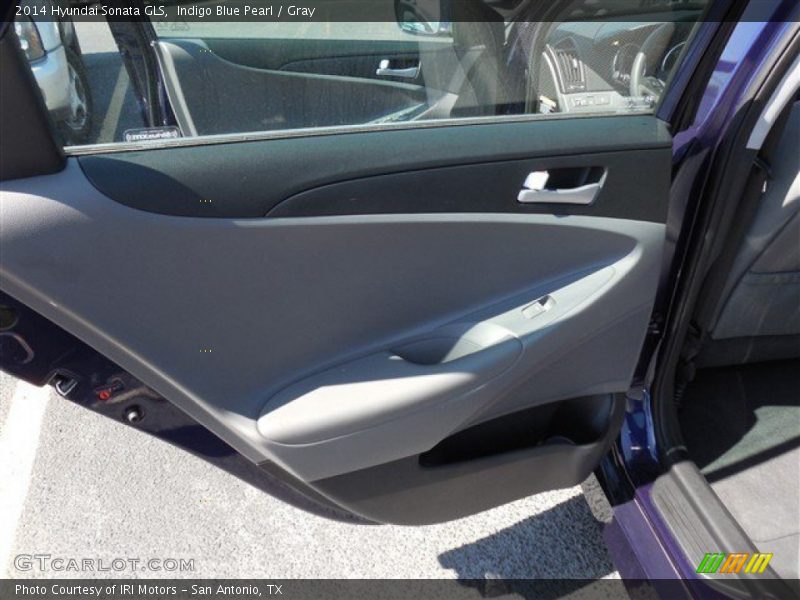 Indigo Blue Pearl / Gray 2014 Hyundai Sonata GLS