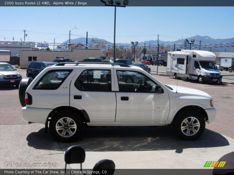 Alpine White / Beige 2000 Isuzu Rodeo LS 4WD