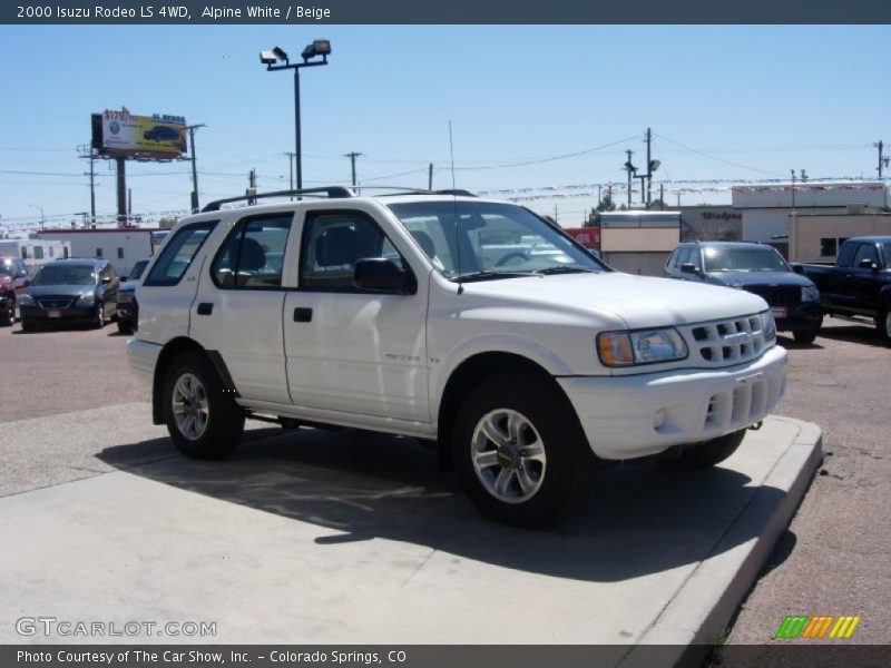 Alpine White / Beige 2000 Isuzu Rodeo LS 4WD