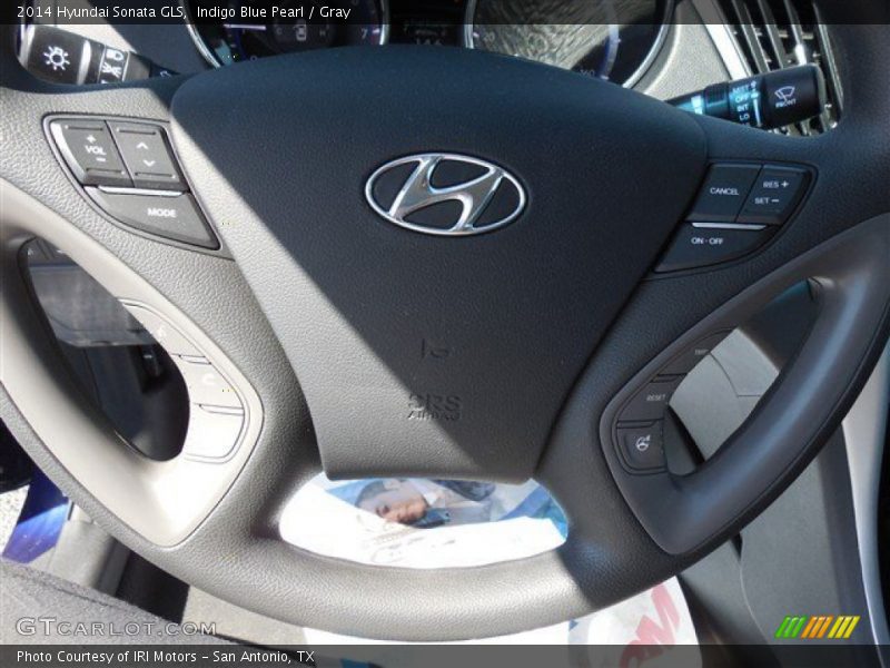 Indigo Blue Pearl / Gray 2014 Hyundai Sonata GLS