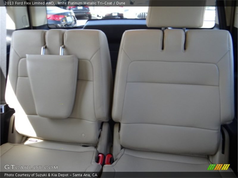 White Platinum Metallic Tri-Coat / Dune 2013 Ford Flex Limited AWD
