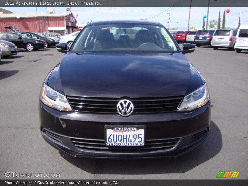 Black / Titan Black 2012 Volkswagen Jetta SE Sedan