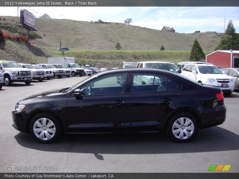 Black / Titan Black 2012 Volkswagen Jetta SE Sedan