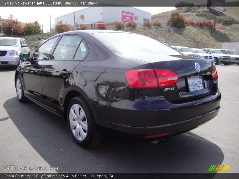 Black / Titan Black 2012 Volkswagen Jetta SE Sedan