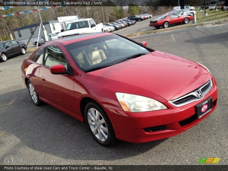 San Marino Red / Ivory 2006 Honda Accord EX V6 Coupe