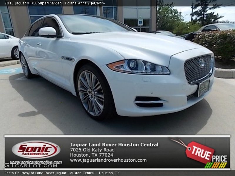 Polaris White / Jet/Ivory 2013 Jaguar XJ XJL Supercharged