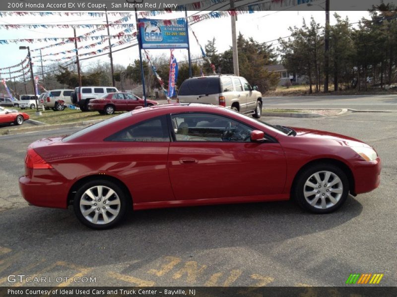 San Marino Red / Ivory 2006 Honda Accord EX V6 Coupe