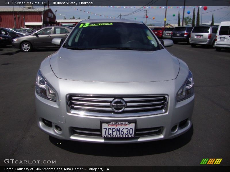 Brilliant Silver / Charcoal 2013 Nissan Maxima 3.5 S