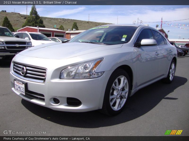 Brilliant Silver / Charcoal 2013 Nissan Maxima 3.5 S