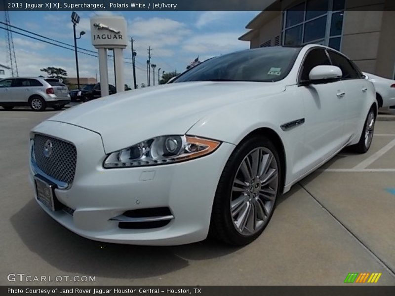 Polaris White / Jet/Ivory 2013 Jaguar XJ XJL Supercharged