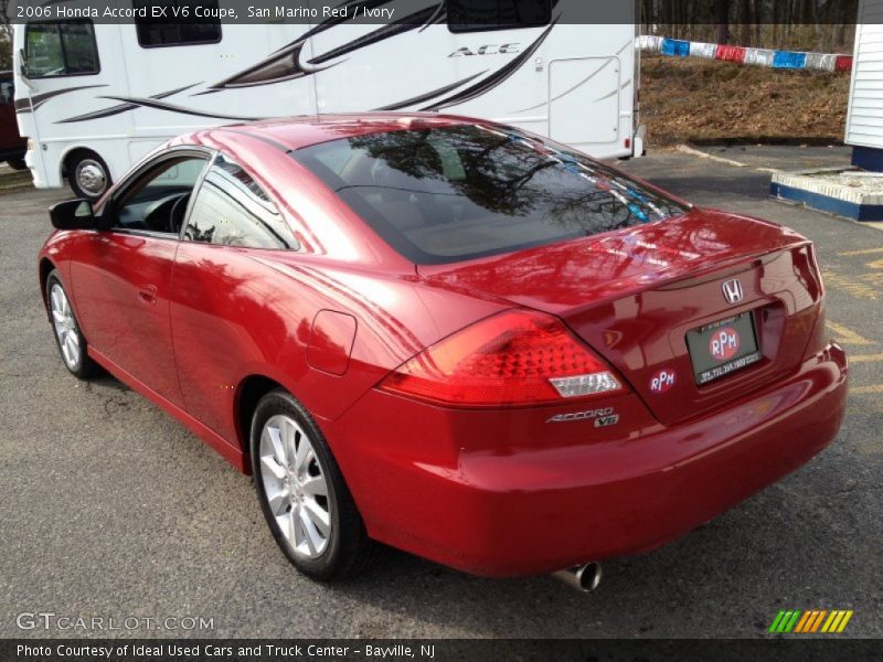 San Marino Red / Ivory 2006 Honda Accord EX V6 Coupe