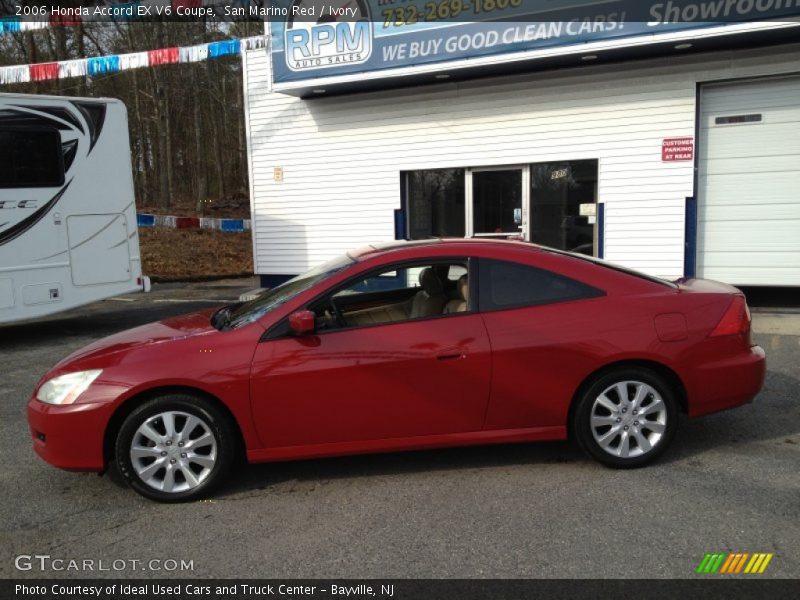 San Marino Red / Ivory 2006 Honda Accord EX V6 Coupe