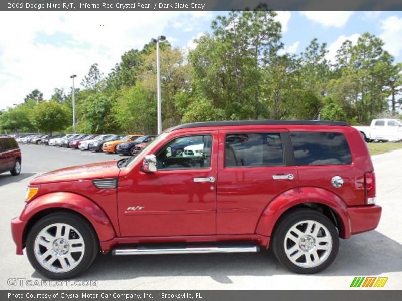 Inferno Red Crystal Pearl / Dark Slate Gray 2009 Dodge Nitro R/T