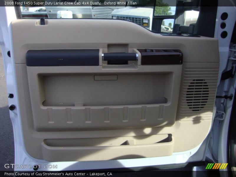 Oxford White / Tan 2008 Ford F450 Super Duty Lariat Crew Cab 4x4 Dually