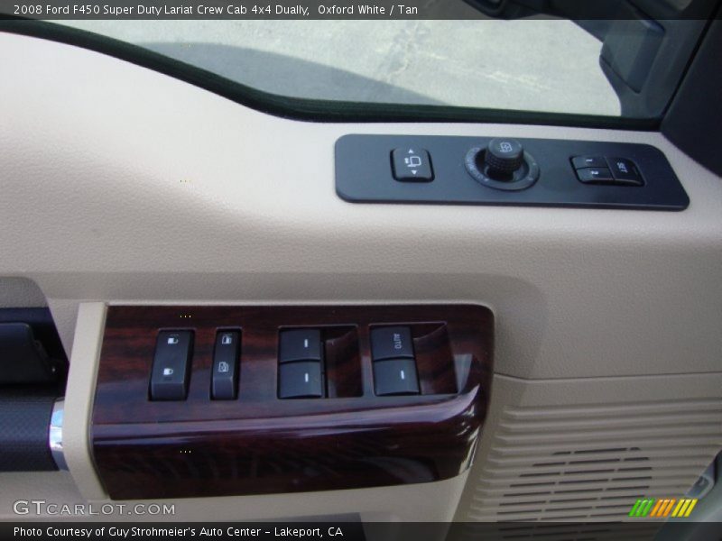 Oxford White / Tan 2008 Ford F450 Super Duty Lariat Crew Cab 4x4 Dually