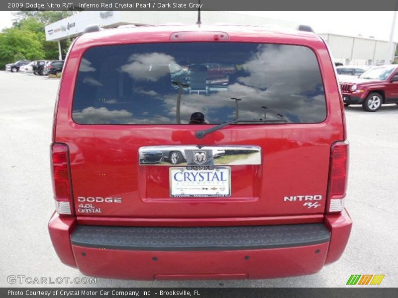 Inferno Red Crystal Pearl / Dark Slate Gray 2009 Dodge Nitro R/T