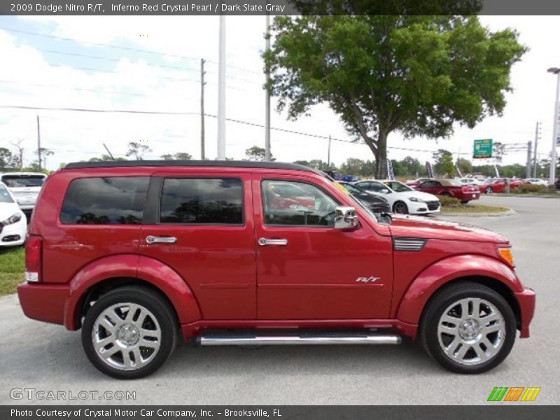 Inferno Red Crystal Pearl / Dark Slate Gray 2009 Dodge Nitro R/T