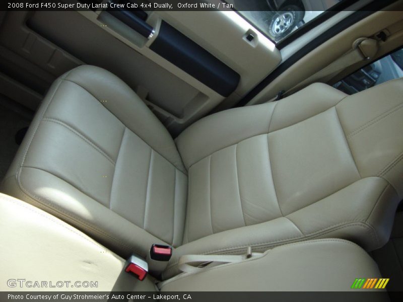 Oxford White / Tan 2008 Ford F450 Super Duty Lariat Crew Cab 4x4 Dually