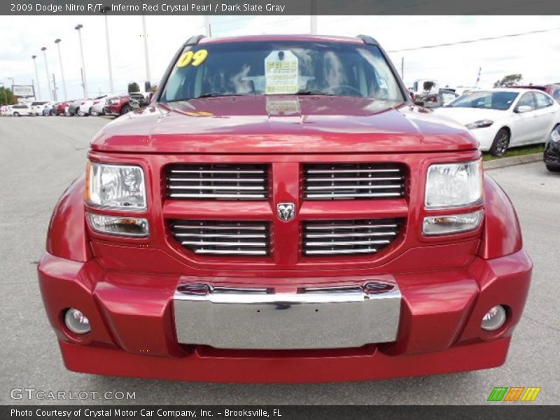 Inferno Red Crystal Pearl / Dark Slate Gray 2009 Dodge Nitro R/T