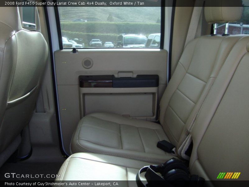 Oxford White / Tan 2008 Ford F450 Super Duty Lariat Crew Cab 4x4 Dually