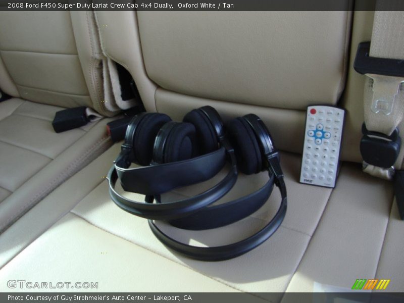 Oxford White / Tan 2008 Ford F450 Super Duty Lariat Crew Cab 4x4 Dually