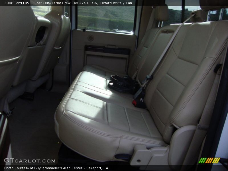 Oxford White / Tan 2008 Ford F450 Super Duty Lariat Crew Cab 4x4 Dually