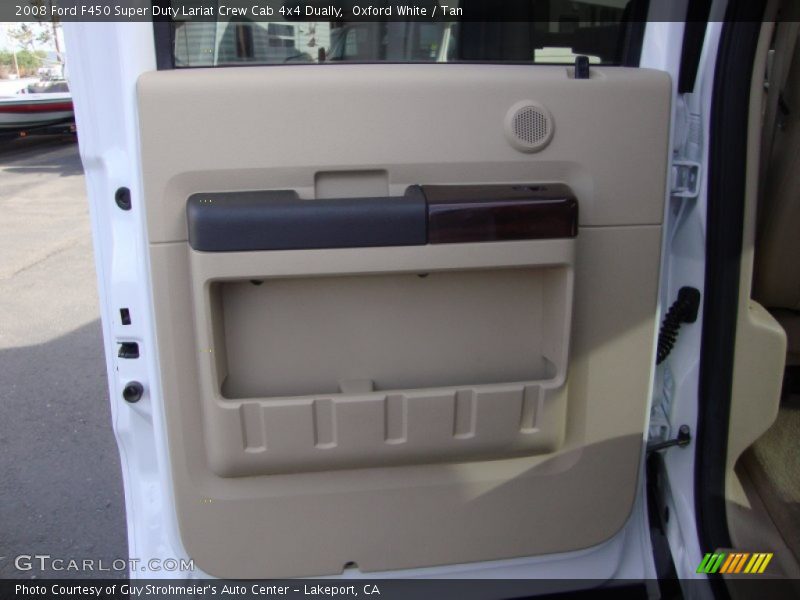 Oxford White / Tan 2008 Ford F450 Super Duty Lariat Crew Cab 4x4 Dually