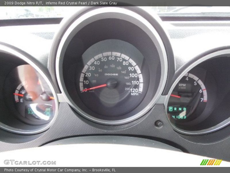 Inferno Red Crystal Pearl / Dark Slate Gray 2009 Dodge Nitro R/T