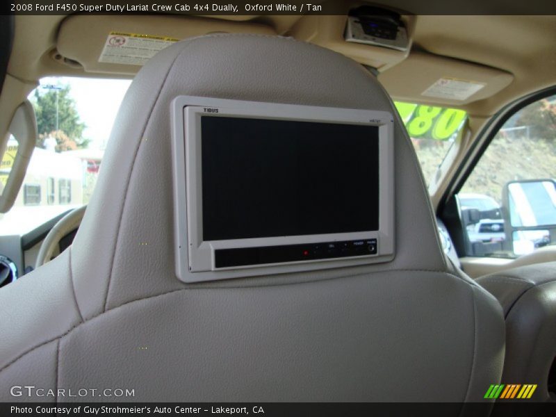 Oxford White / Tan 2008 Ford F450 Super Duty Lariat Crew Cab 4x4 Dually