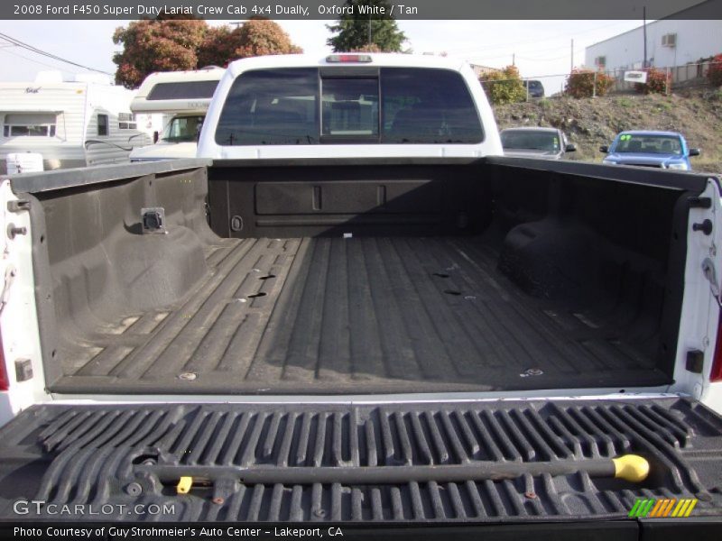 Oxford White / Tan 2008 Ford F450 Super Duty Lariat Crew Cab 4x4 Dually