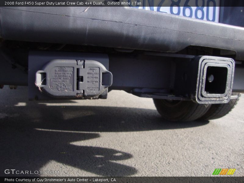 Oxford White / Tan 2008 Ford F450 Super Duty Lariat Crew Cab 4x4 Dually