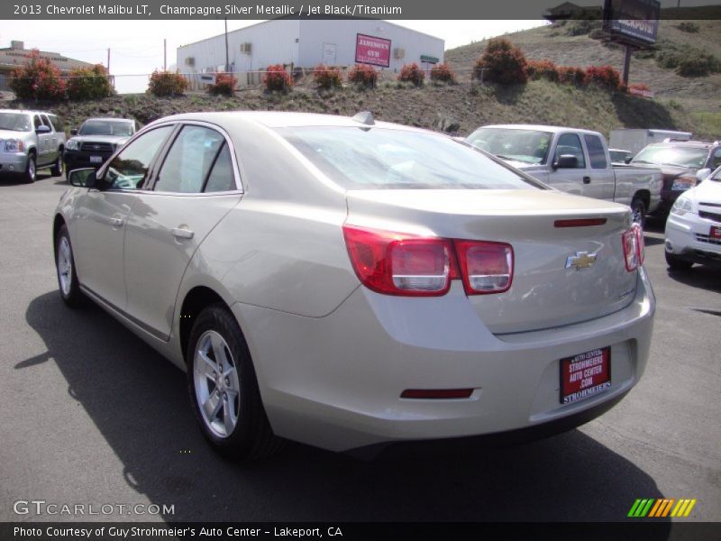 Champagne Silver Metallic / Jet Black/Titanium 2013 Chevrolet Malibu LT