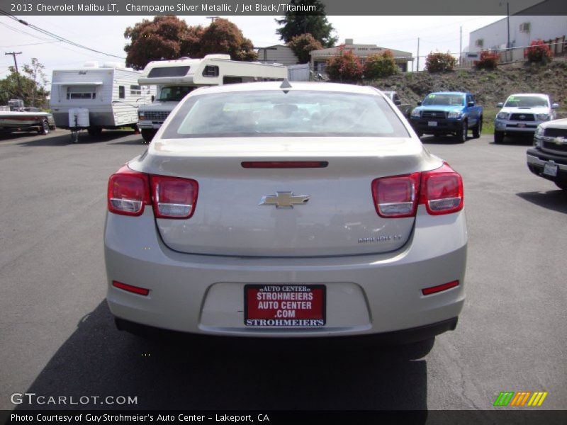 Champagne Silver Metallic / Jet Black/Titanium 2013 Chevrolet Malibu LT